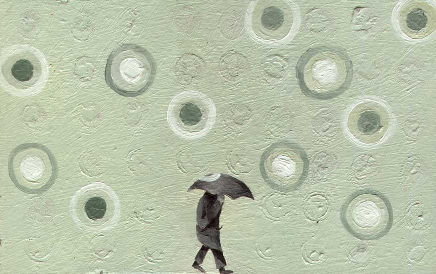 Oliver Wetterauer Mann im siebzigerjahre Regen